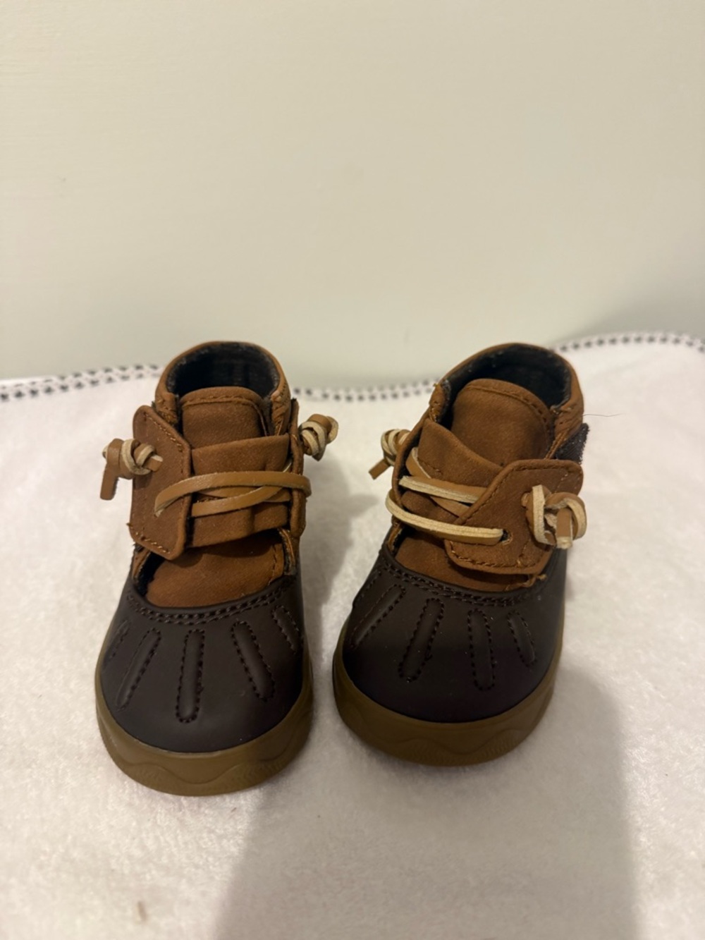 Sperry Kids Brown/Tan Two-Tone Duck Boots
